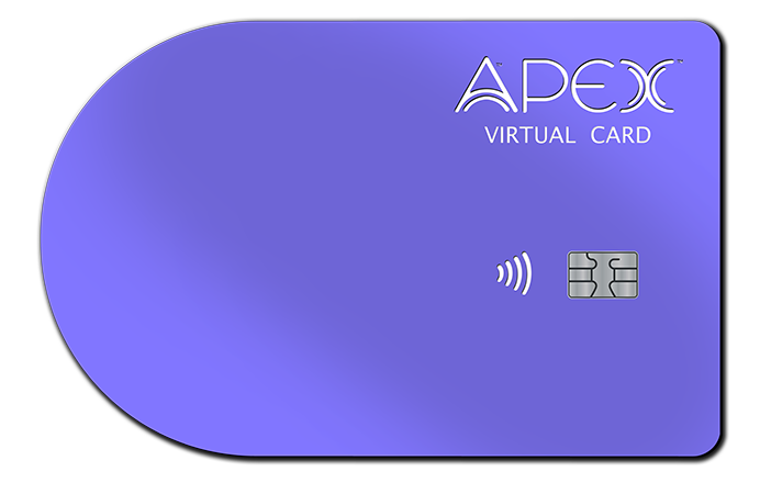 Purple aluminum Apex Virtual Card